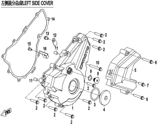 Krank Kutusu Sol Kapak