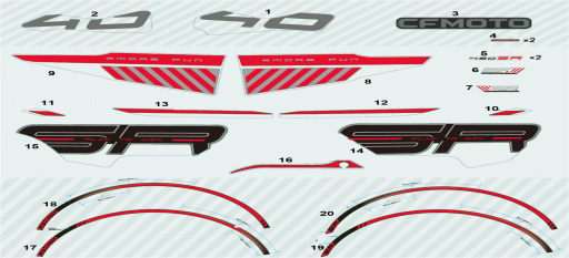Etiket Seti Gri Model