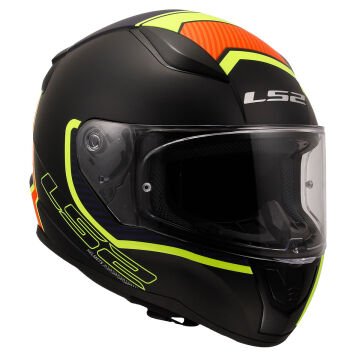 LS2 Rapid 2 Extra Motosiklet Kaskı Mat Neon Sarı Navy Mavi