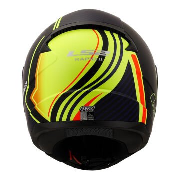 LS2 Rapid 2 Extra Motosiklet Kaskı Mat Neon Sarı Navy Mavi
