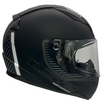 LS2 Rapid 2 Extra Motosiklet Kaskı Mat Siyah Gri XL