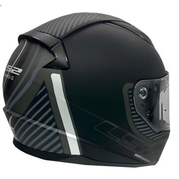 LS2 Rapid 2 Extra Motosiklet Kaskı Mat Siyah Gri L