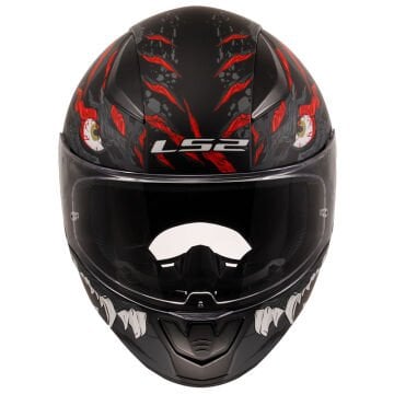 LS2 Rapid 2 Kaiju M.Siyah Kırmızı Kask XXL