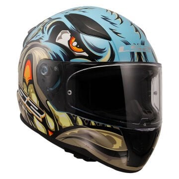 LS2 Rapid 2 Neo Motosiklet Kaskı Mavi Mor L