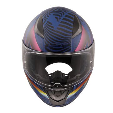 LS2 Rapid 2 Optik Motosiklet Kaskı Mat Mavi Mor XXL