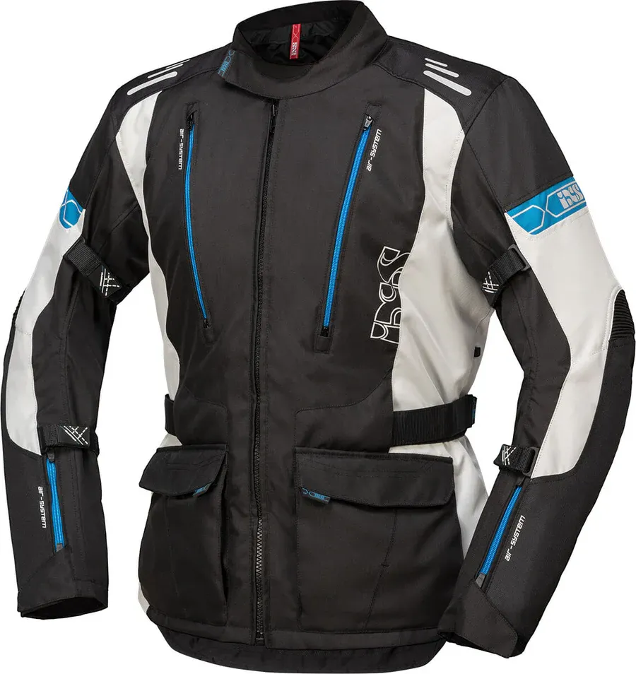 IXS Lorin ST Tur Motosiklet Montu Siyah Gri Mavi 3XL