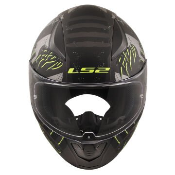 LS2 Rapid 2 Pirates Motosiklet Kaskı Titanyum L