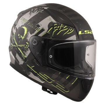 LS2 Rapid 2 Pirates Motosiklet Kaskı Titanyum L