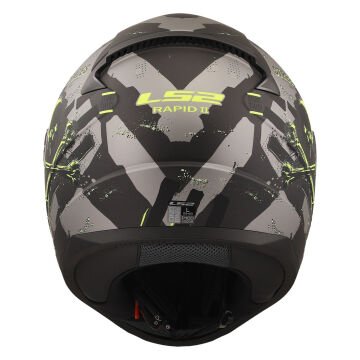 LS2 Rapid 2 Pirates Motosiklet Kaskı Titanyum L