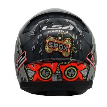 LS2 Rapid 2 Spox Gri Kırmızı Kask XXL