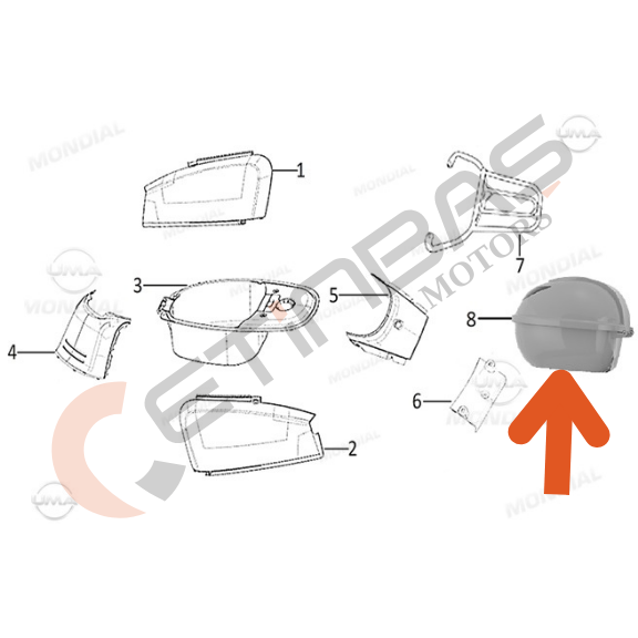 Mondial Virago Arka Çanta Açık Gri