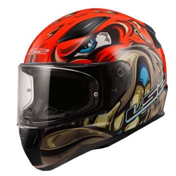LS2 Rapid 2 Spox Kırmızı Gri Kask XXL
