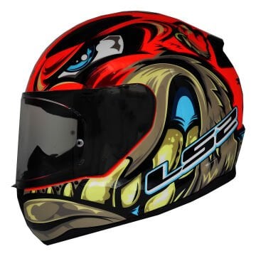LS2 Rapid 2 Spox Kırmızı Gri Kask XXL