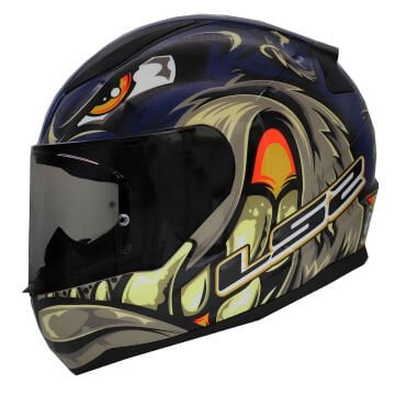 LS2 Rapid 2 Spox Mavi Gri Kask