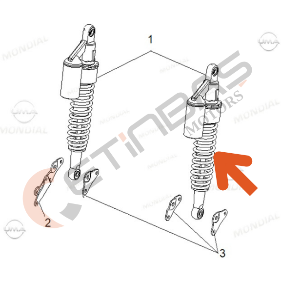 Mondial Ressivo 250 Arka Amortisör