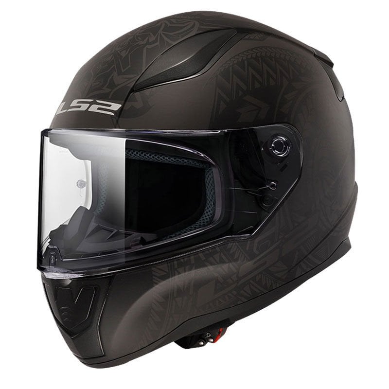 LS2 Rapid 2 Takaroa Motosiklet Kaskı Mat Siyah Kırmızı XS