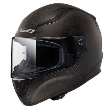 LS2 Rapid 2 Takaroa Motosiklet Kaskı Mat Siyah Kırmızı XS
