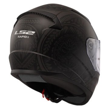 LS2 Rapid 2 Takaroa Motosiklet Kaskı Mat Siyah Kırmızı XS