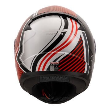 LS2 Rapid 2 Extra Motosiklet Kaskı Beyaz Kırmızı 3XL