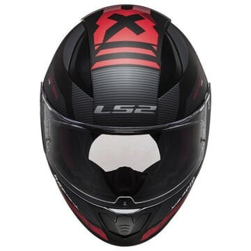 LS2 Rapid 2 Xtreet Mat Siyah Kırmızı Kask