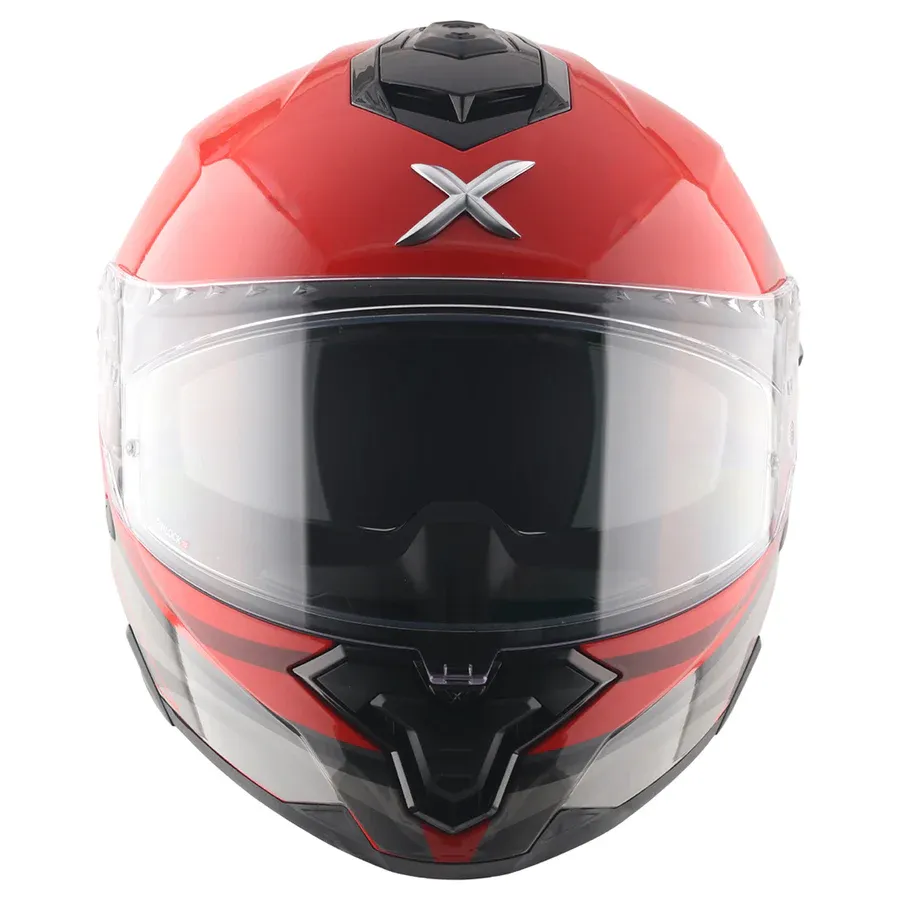 Axor Brutale Surges Siyah Kırmızı Motor Kaskı