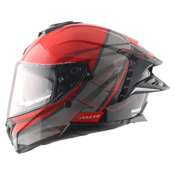 Axor Brutale Surges Siyah Kırmızı Motor Kaskı XS