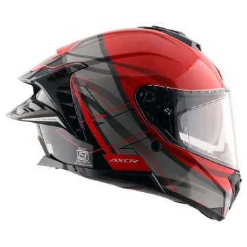 Axor Brutale Surges Siyah Kırmızı Motor Kaskı