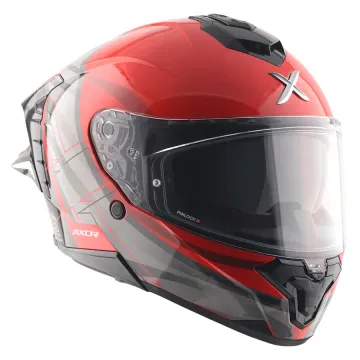 Axor Brutale Surges Siyah Kırmızı Motor Kaskı