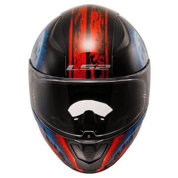 LS2 Rapid 2 Zombie Motosiklet Kaskı Siyah Kırmızı 3XL