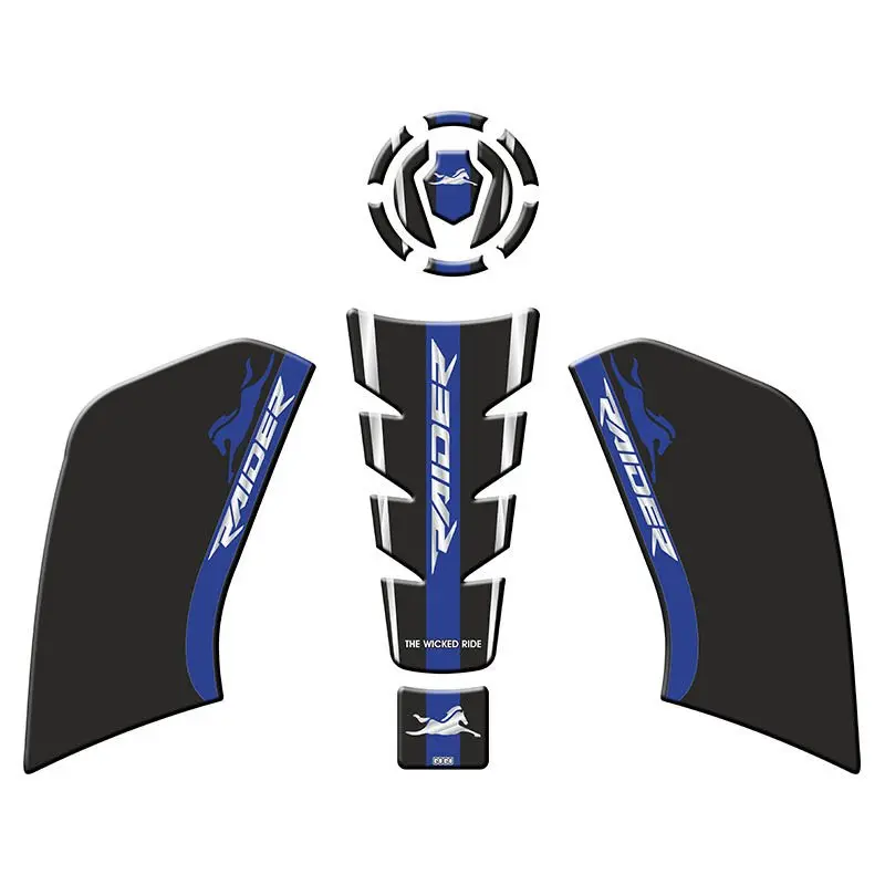 TVS Raider 125 Tank Pad Set 7