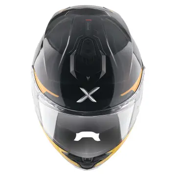 Axor Brutale Kryptic Motosiklet Kaskı Siyah Sarı