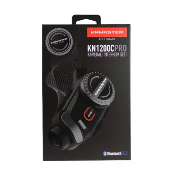 KNMASTER KN1200C PRO Kameralı Motosiklet Kask Bluetooth İnterkom Kulaklık Seti