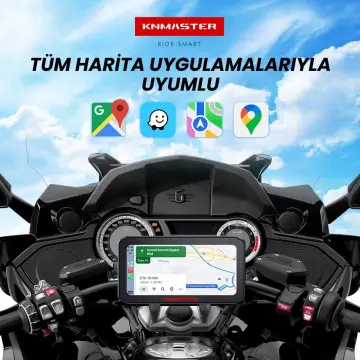 KNMASTER MOTOPLAY 1500 – 6.25” TPMS Sensörlü Kablosuz CarPlay & Android Auto Destekli Motosiklet Multimedya Ekranı