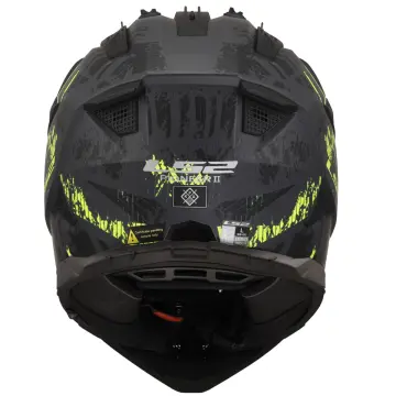 LS2 Pioneer 2 Crazy Enduro Kask Mat Siyah Sarı