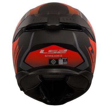 LS2 Stream 2 Fury Motosiklet Kaskı Mat Siyah Kırmızı M