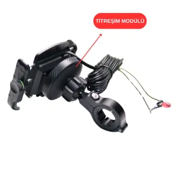 Knmaster TT-650WU Titreşim Engelleyici Usb’li Tüm Motosikletlere Uygun Telefon Tutucu