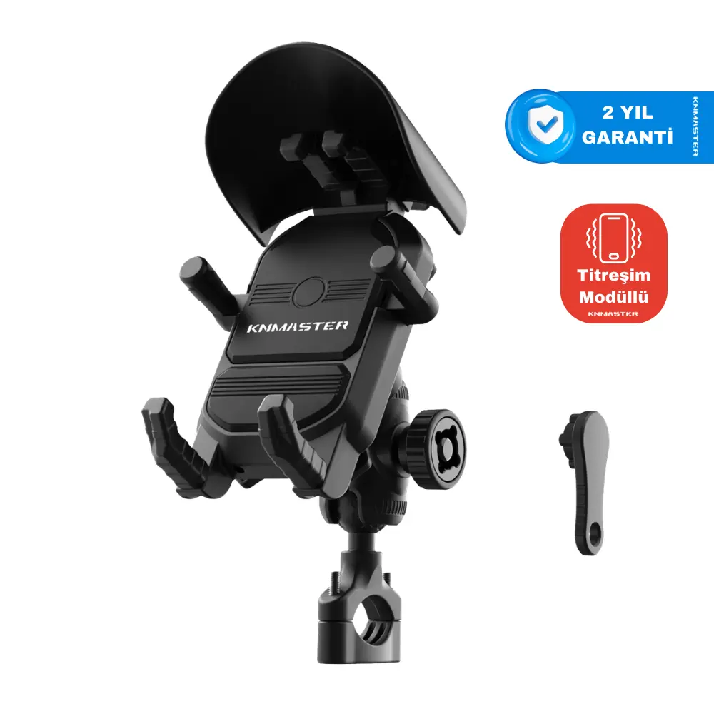 KNMASTER TT-830 Titreşim Önleyicili Motosiklet Telefon Tutucu