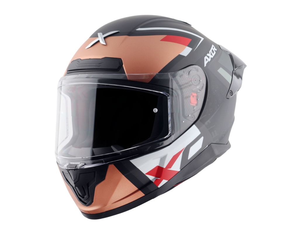 Axor Saber X Sports Full Face Siyah Turuncu Motor Kaskı XL