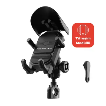 KNMASTER TT-830 Titreşim Önleyicili Motosiklet Telefon Tutucu
