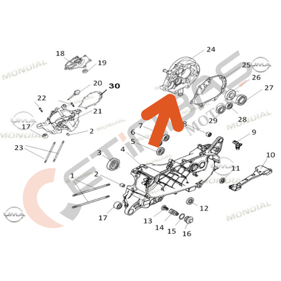 Mondial Strada Aktarma Kapağı