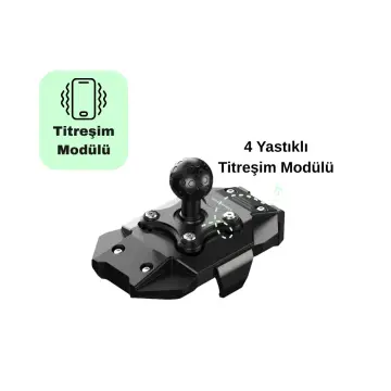 KNMASTER TT-880 WU Kablosuz Şarjlı Titreşim Önleyicili Motosiklet Telefon Tutucu