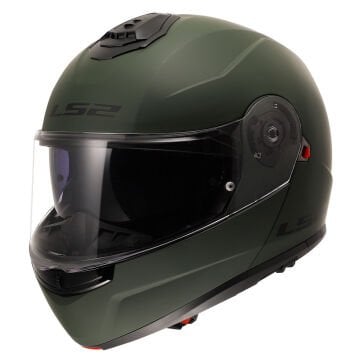 LS2 Strobe 2 Motosiklet Kaskı Mat Yeşil 3XL