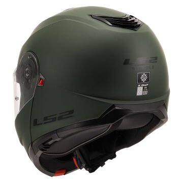 LS2 Strobe 2 Motosiklet Kaskı Mat Yeşil 3XL