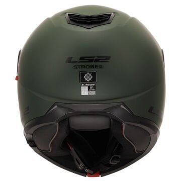 LS2 Strobe 2 Motosiklet Kaskı Mat Yeşil 3XL