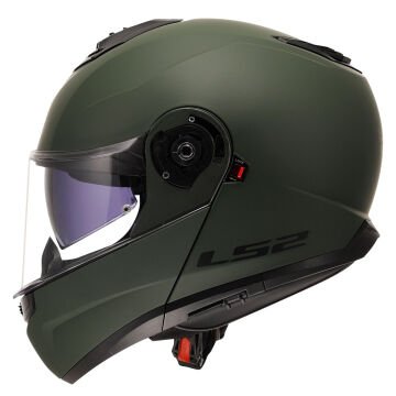 LS2 Strobe 2 Motosiklet Kaskı Mat Yeşil 3XL