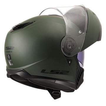 LS2 Strobe 2 Motosiklet Kaskı Mat Yeşil 3XL