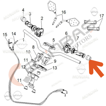 Mondial Ressivo 125 Gidon Tapası