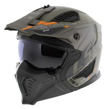 LS2 Drifter Devor Enduro Kask Mat Kum