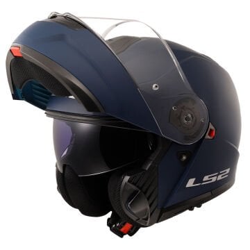 LS2 Strobe 2 Mat Navy Mavi Kask S