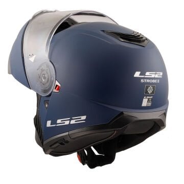 LS2 Strobe 2 Mat Navy Mavi Kask XXL